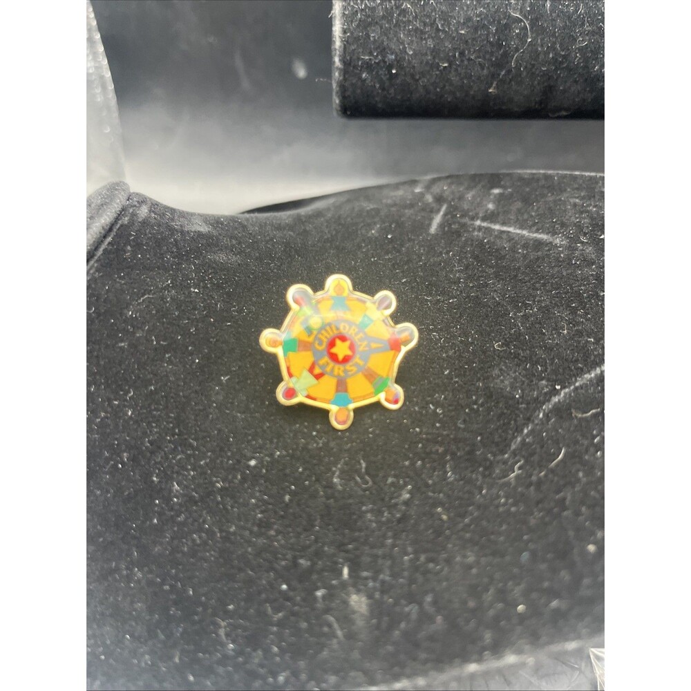 Children First Colorful Enamel Lapel Hat Pin